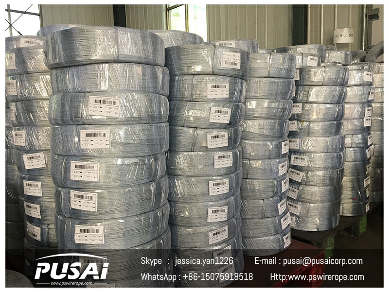 PSWIREROPE 1x7s Galvanised wire ropes Product Packaging